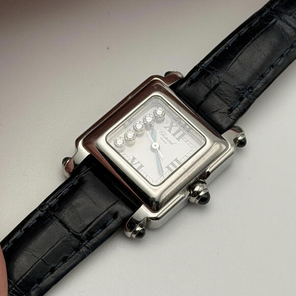 Chopard Happy Sport Diamond Square Watch – Stainless Steel – Swiss Made - Picture 11 of 11